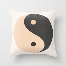 The Yin Yang Circle Throw Pillow
