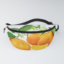 Oranges and their blossoms Fanny Pack