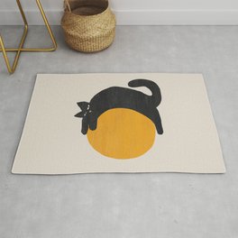Cat with ball Area & Throw Rug