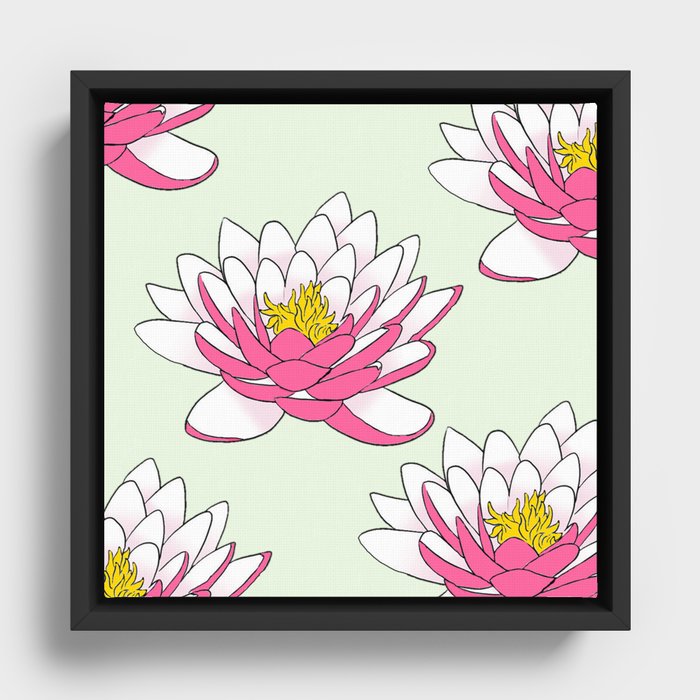 WaterLily  Framed Canvas