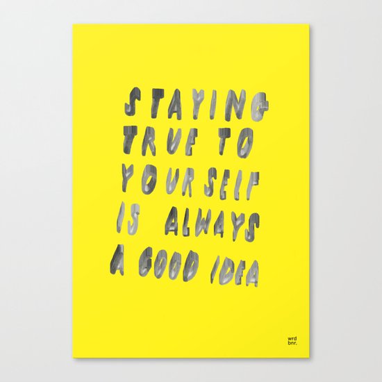 TRUE Canvas Print