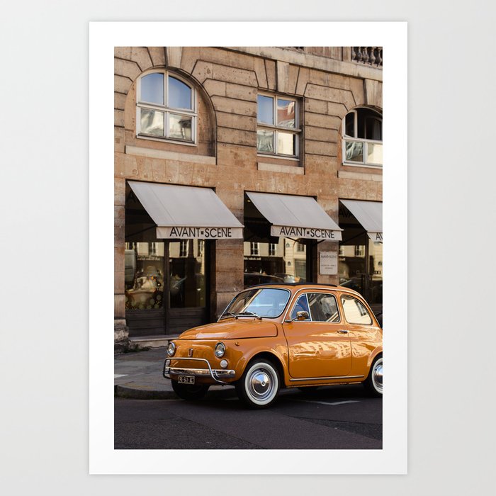 Old car in Paris | Travel photography Odeon | Fine art France Art Print