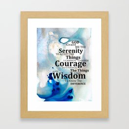Serenity Prayer Framed Art Prints For Any Decor Style Society6 Custom framing will give you the flexibility to select a frame that matches your interior design and furniture. society6