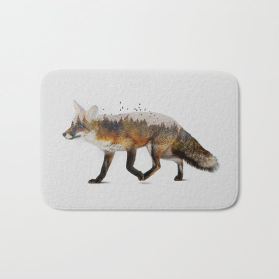 Red Fox Bath Mat