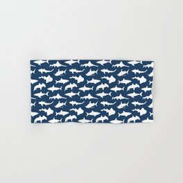 Sharks on Regal Blue Hand & Bath Towel