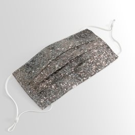 Silver Glitter #1 (Faux Glitter) #decor #art #society6 Face Mask