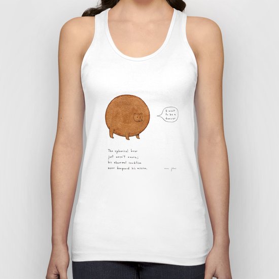 the spherical bear Unisex Tank Top