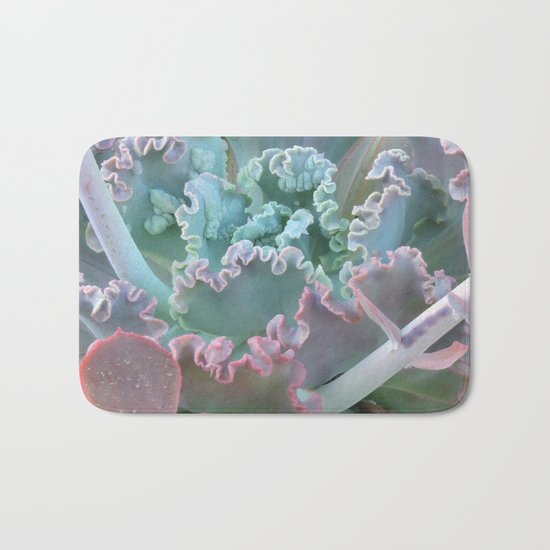 Succulent in the Sand Bath Mat
