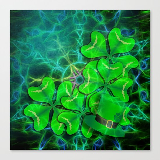 clover and kaleidoscope Canvas Print