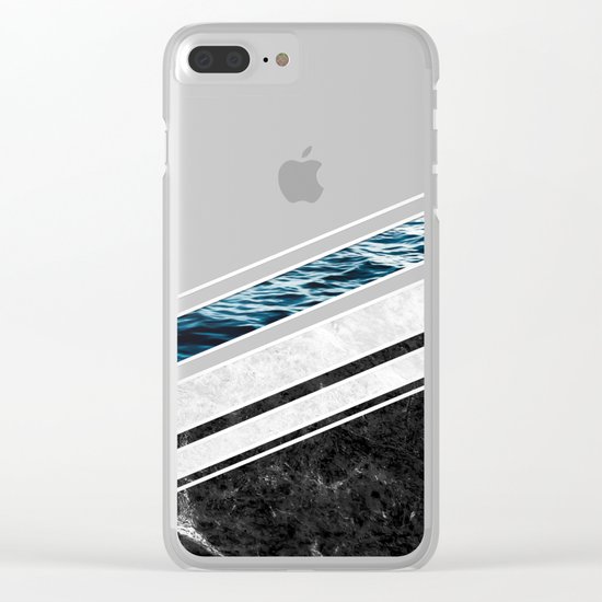 Striped Materials of Nature I Clear iPhone Case