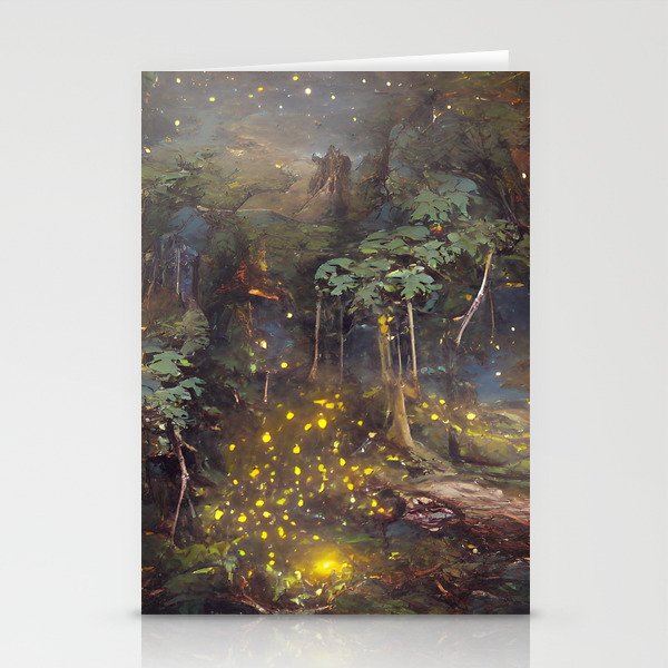 Forest of Fireflies Stationery Cards
