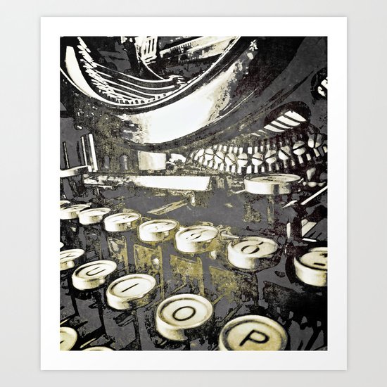 speed test {gray Art Print