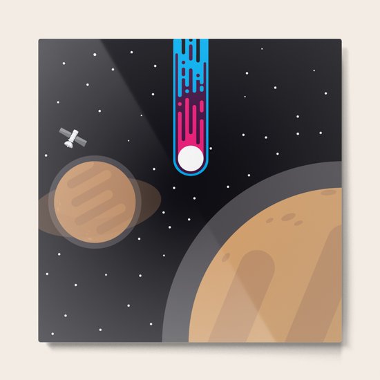 Meteor Metal Print