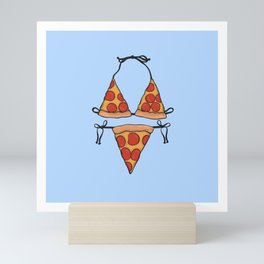 Pizza Bikini Mini Art Print