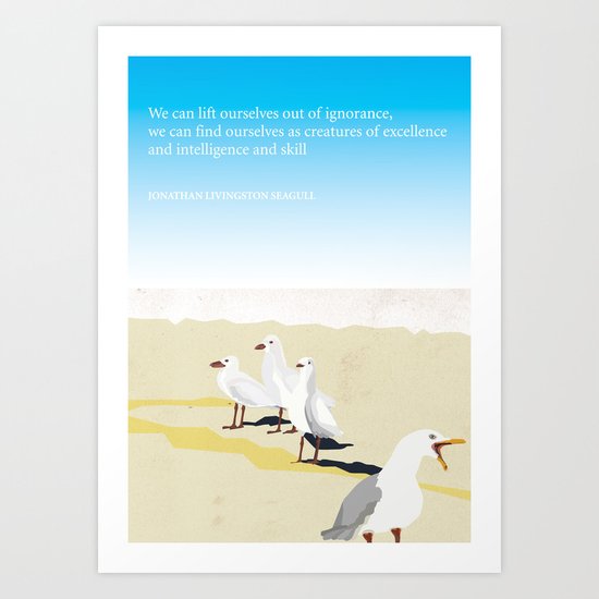 Jonathan Livingston Seagull Art Print
