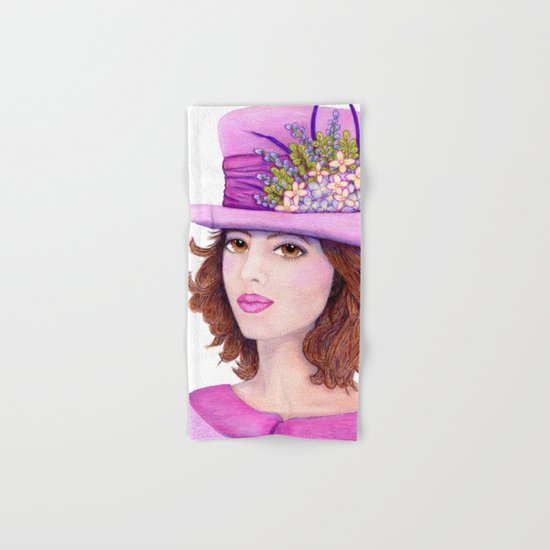Doe-Eyed Girl by Jane Purcell Hand & Bath Towel