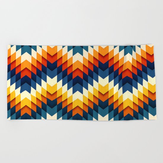Wanderlust pattern Beach Towel