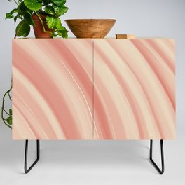 Clean Sweep Coral Abstract Credenza