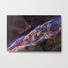 Veil Nebula Metal Print | Nebula, Starlight, Nasa, Glowing, Veilnebula, Outerspace, Stars, Rainbow, Astrology, Glow 