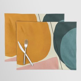 shapes geometric minimal painting abstract Placemat
