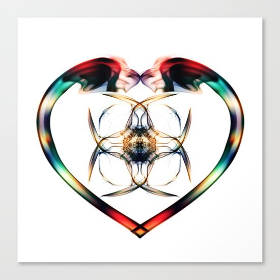 Smoke HeART 3 Canvas Print