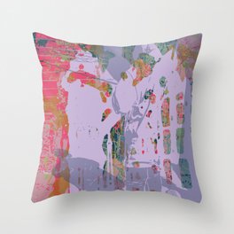 Looking back Throw Pillow
