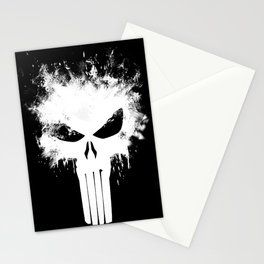 Punisher/Skull White Splat Graphic Stationery Cards