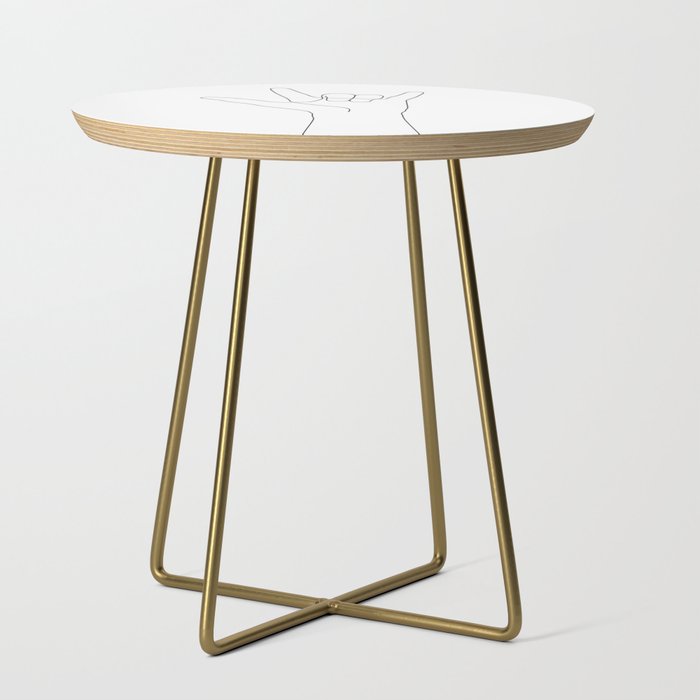 Love Hand Gesture Side Table