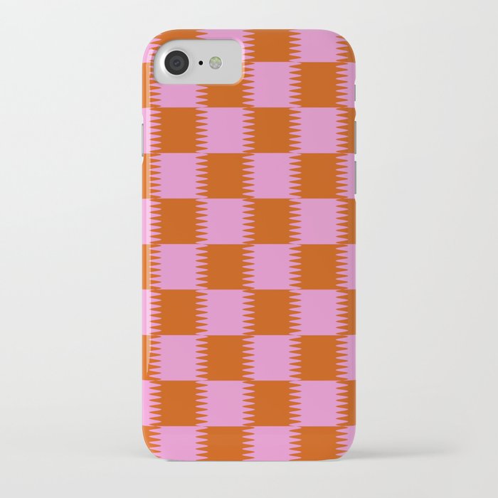 Strawberry Checkerboard Illusion iPhone Case