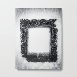 | a frame of nothing - or the mirroring of unborn thoughts | Metal Print