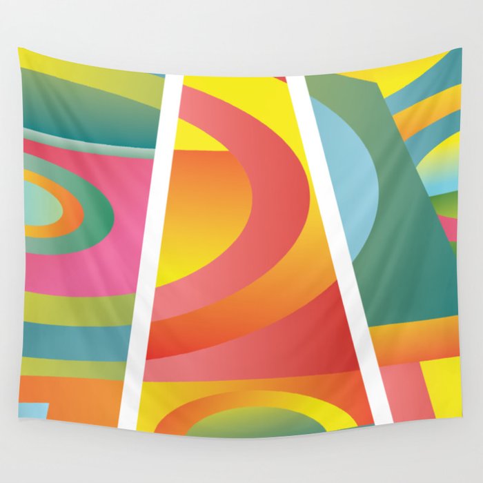 Psychedelic background Wall Tapestry