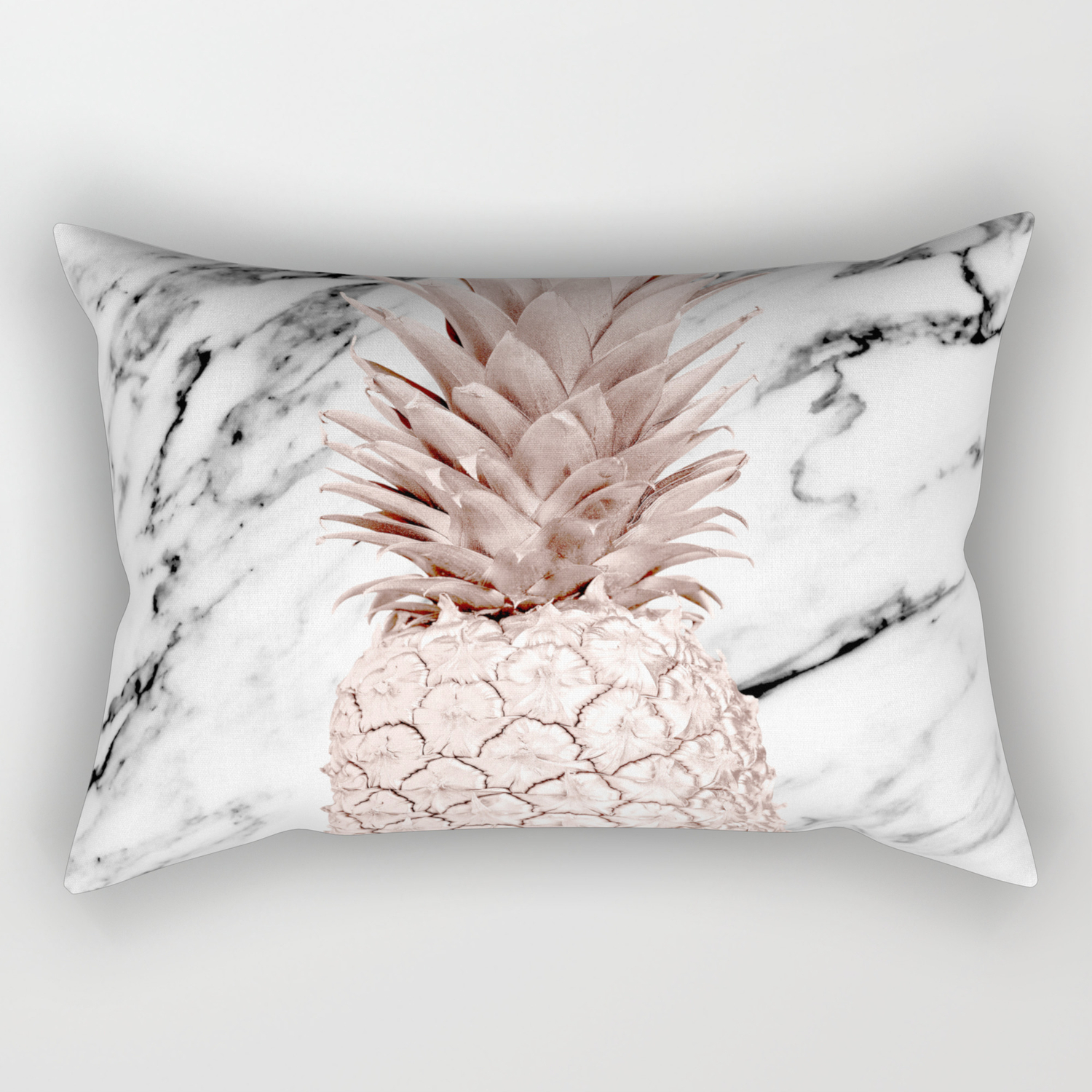 Society6 Rose Gold Pineapple On Black and White Marble by Simple Luxe by Nature Magick on Rectangular Pillow Society6 Rose Gold Pineapple On Black and White Marble by Simple Luxe by Nature Magick on Rectangular Pillow