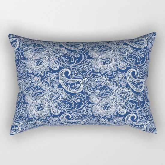 Paisley Pug Rectangular Pillow