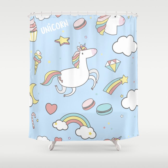 Unicorns 2 Shower Curtain