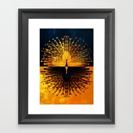 Peacock - Mad Men inspired Framed Art Print