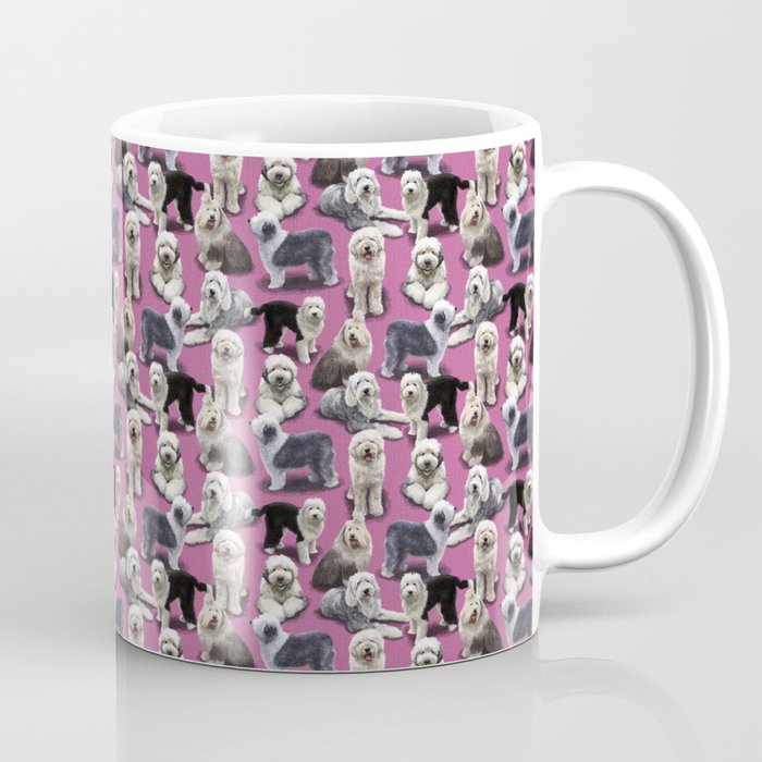 The Old English Sheepdog Pink Coffee Mug