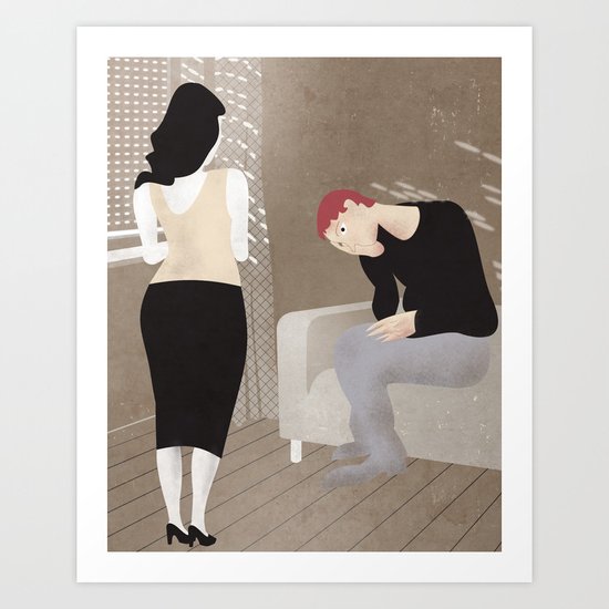Why Are You Always So Sad? Art Print