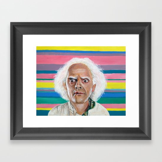 "Great Scott" Doc Brown Framed Art Print