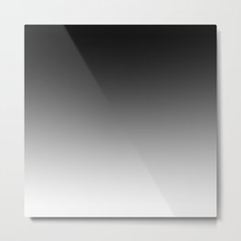 Dark & Light: A Gradient Story in Black and White Metal Print | Modern, Color, Achromatic, Linear, Minimal, Graphicdesign, White, Blackandwhite, Light, Darkness 