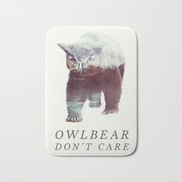 Owlbear (Typography) Badematte