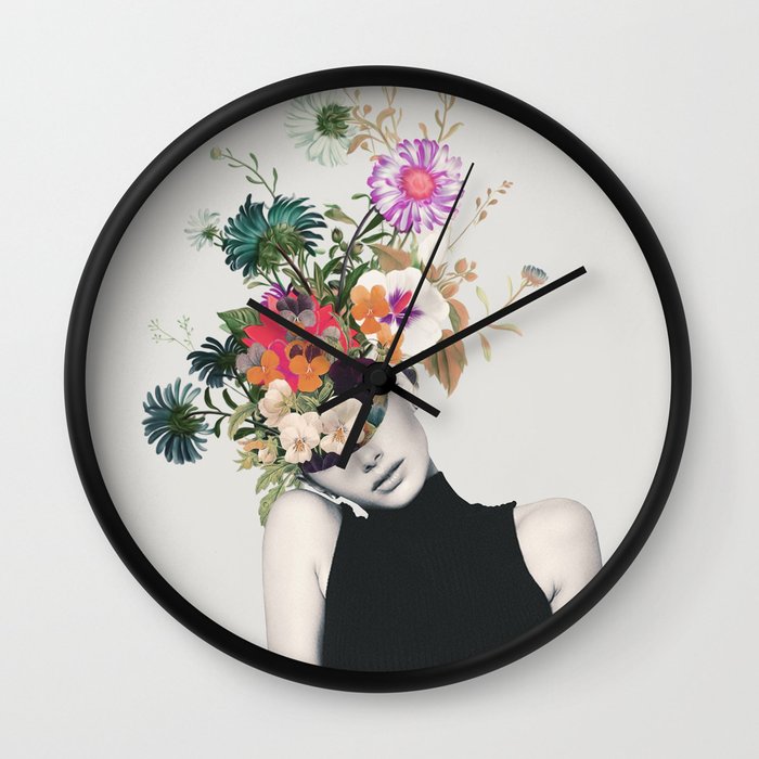 Floral beauty Wall Clock