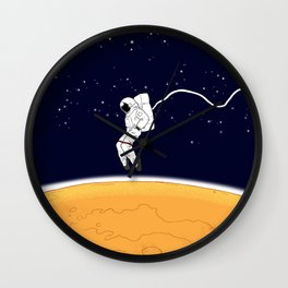 Astronaut Moonwalk Wall Clock