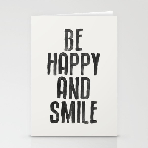 Be Happy and Smile Stationery Cards