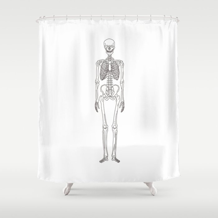 Human Body Skeleton Shower Curtain By Factorie Society6