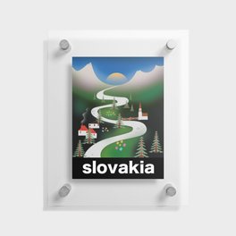 Slovakia travel poster Floating Acrylic Print