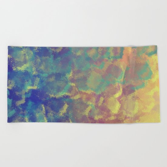 Watercolor Splash #4 #art #society6 Beach Towel