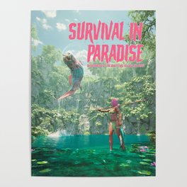Survival in Paradise (Wide Novel) Poster