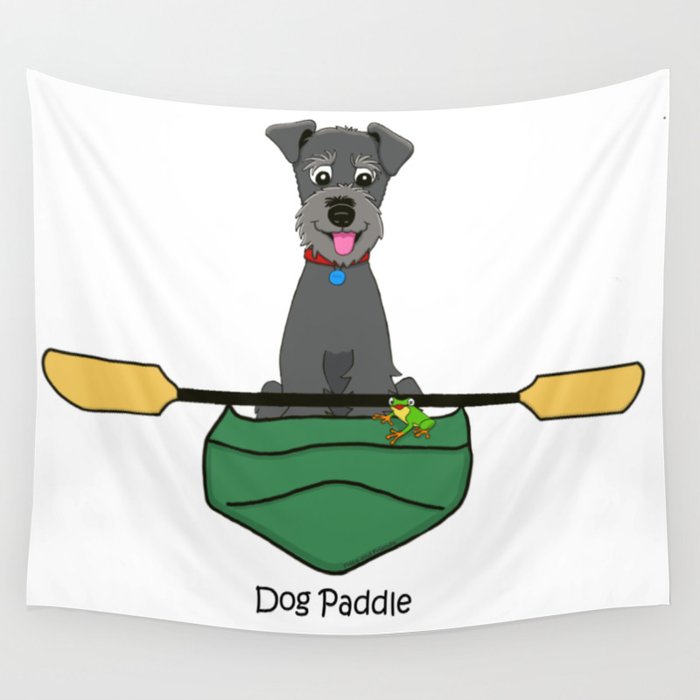 Dog Paddle Wall Tapestry