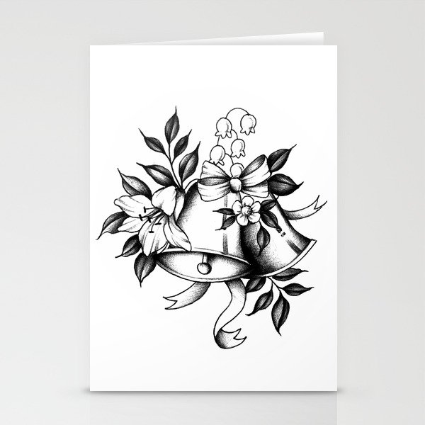 Flower & bells  Stationery Cards