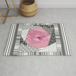 Needlework 1 . Patchwork. Roses. Rug | Graphicdesign, Digital, Female, Patchwork, Art, Pink, Artdesign, Template, Abstract, Gift 
